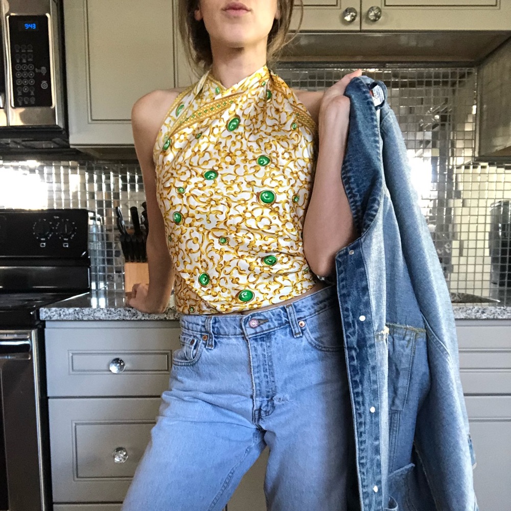 Oscar De La Renta Silk Square Scarf